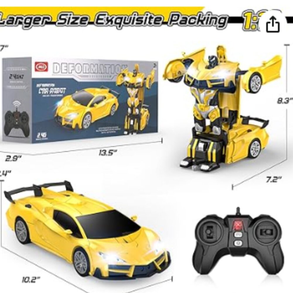 Transform Remote Control Car, RC Cars for Boys